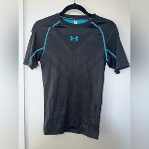 Men’s Under Armour HeatGear Elite Compression Shirt breathable mesh fabric sm